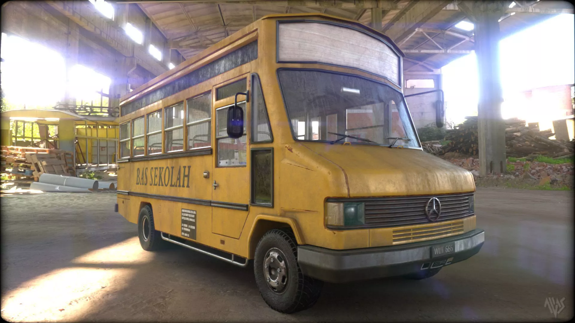 Bas Mini v03 Low-poly 3D model_0