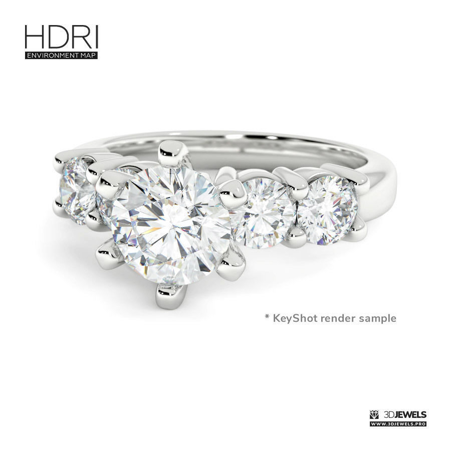 Studio HDRI Environment Map For 3D Jewelry Rendering 3D model_3