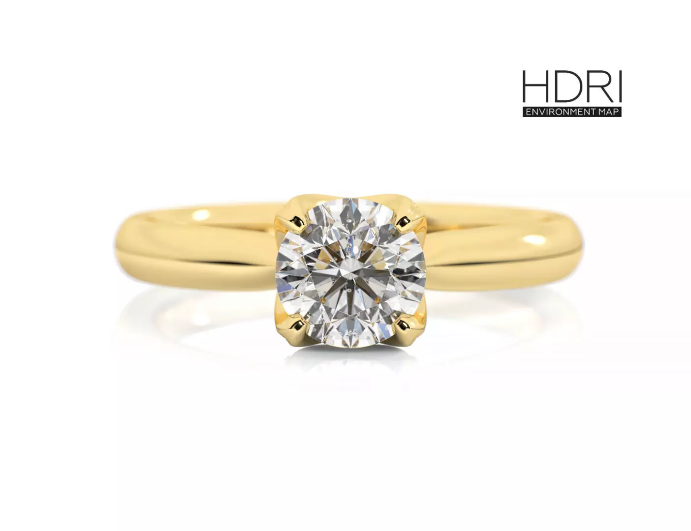 Studio HDRI Environment Map For 3D Jewelry Rendering 3D model_0