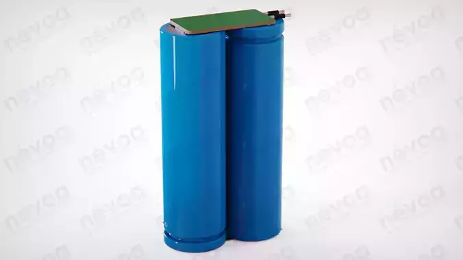 Battery pack 18650 - 1865 - 800052 - Enix Energies 3D model