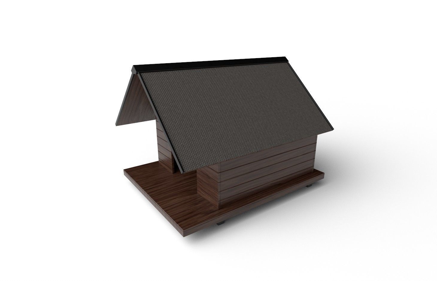 Dog House M02 Low-poly 3D model_5