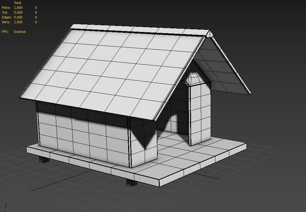 Dog House M02 Low-poly 3D model_8