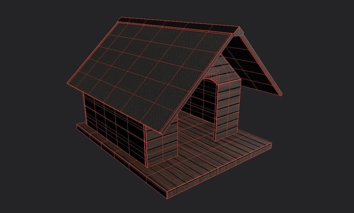 Dog House M02 Low-poly 3D model_1