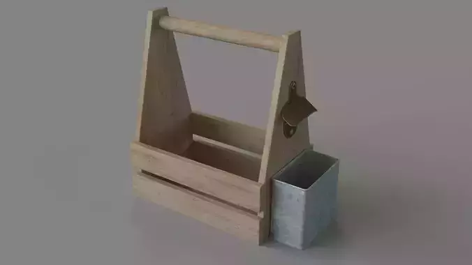 Beverage Solid Wood Crate