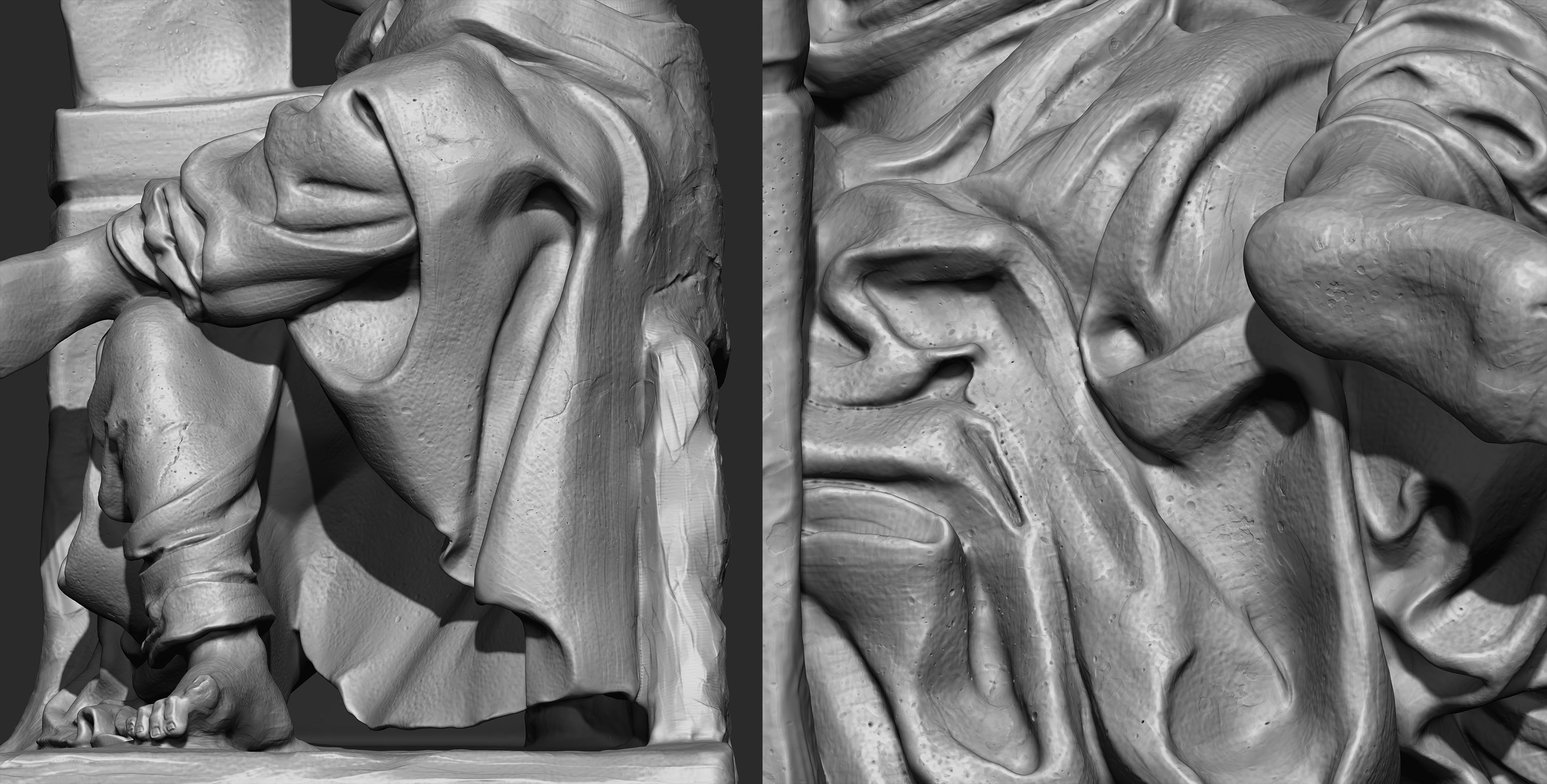 Saint jerome Character Sculpture Zbrush 2019 HighPoly 3D model_15