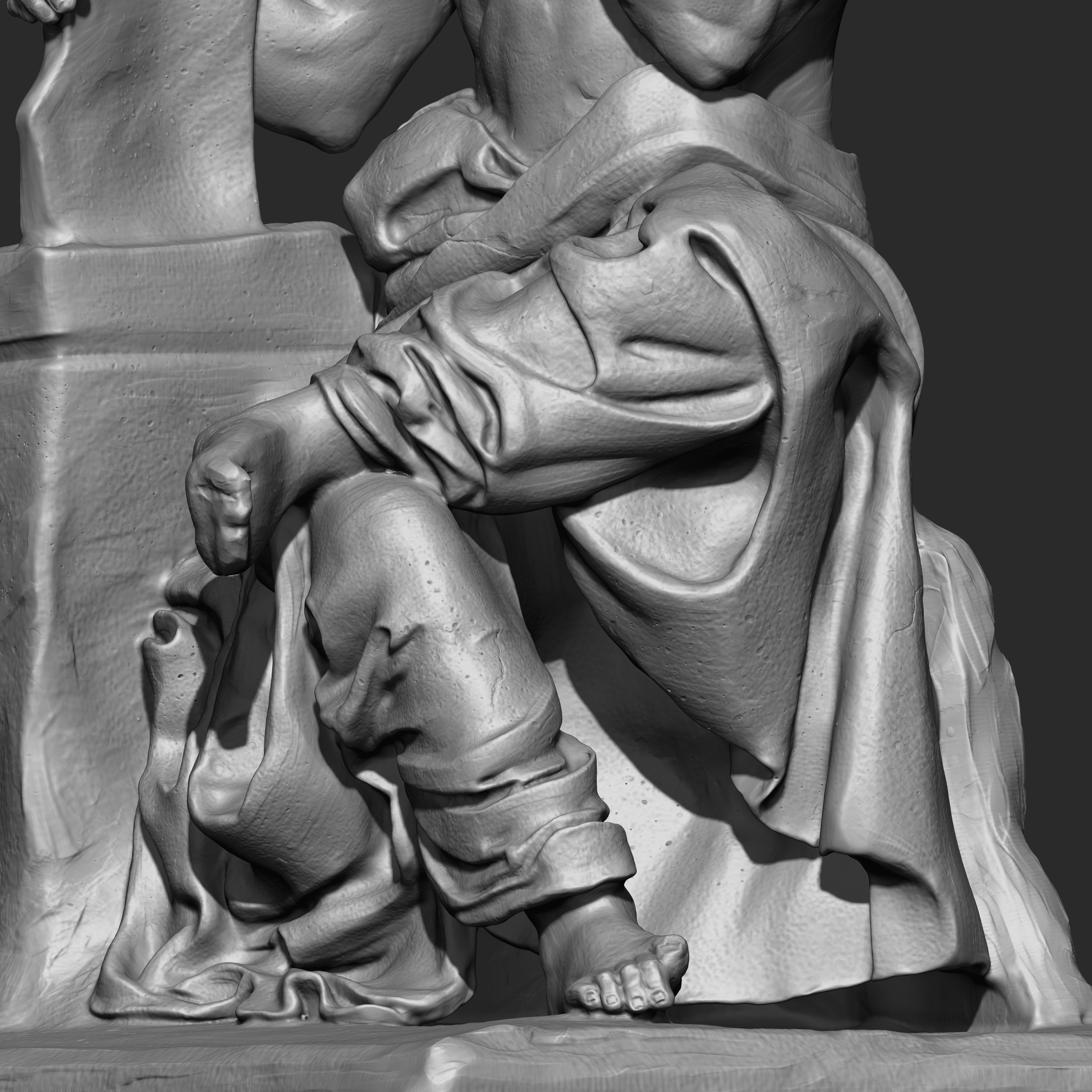 Saint jerome Character Sculpture Zbrush 2019 HighPoly 3D model_30