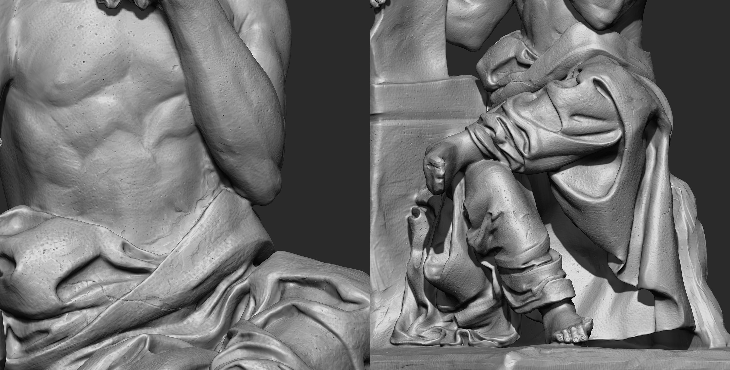 Saint jerome Character Sculpture Zbrush 2019 HighPoly 3D model_13