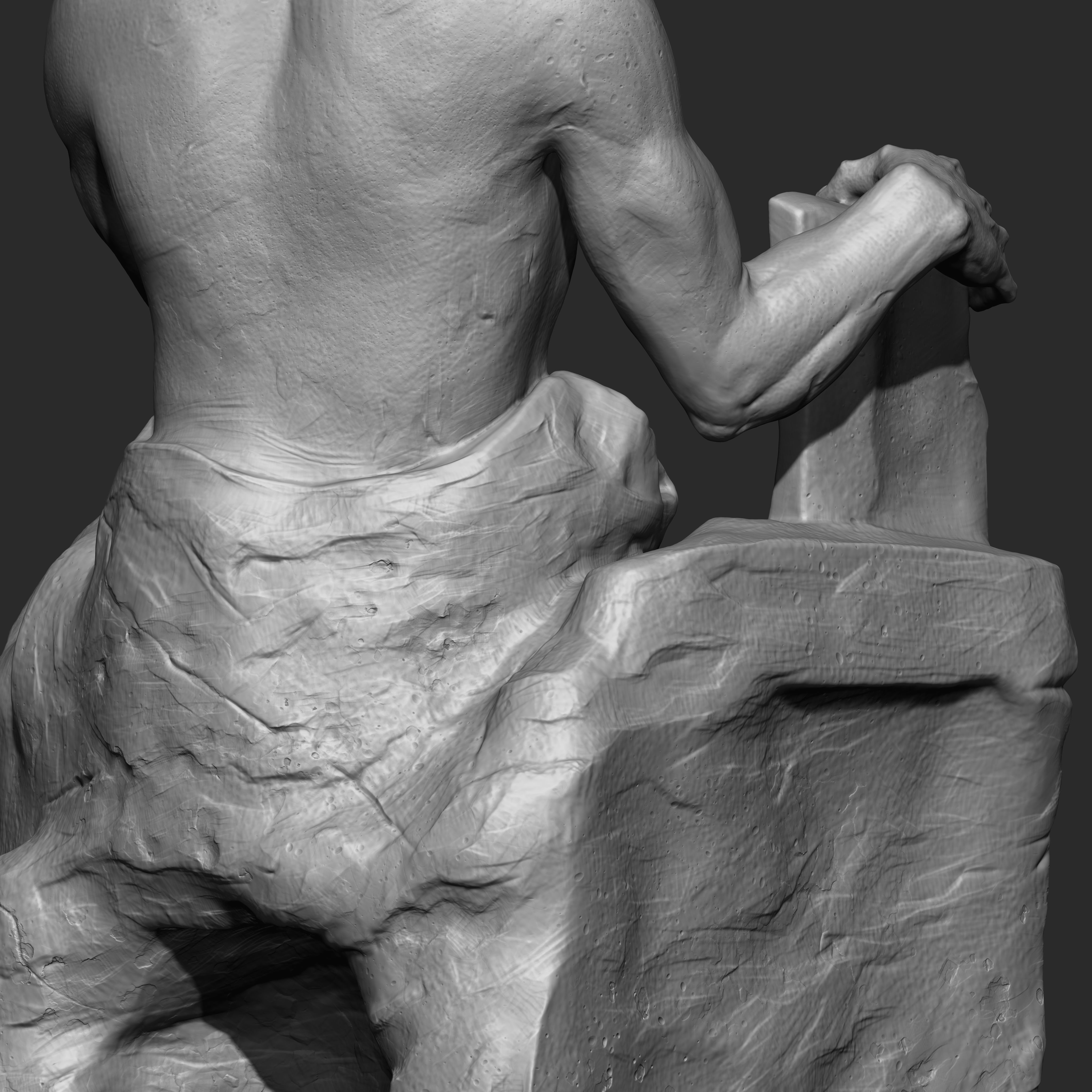 Saint jerome Character Sculpture Zbrush 2019 HighPoly 3D model_26