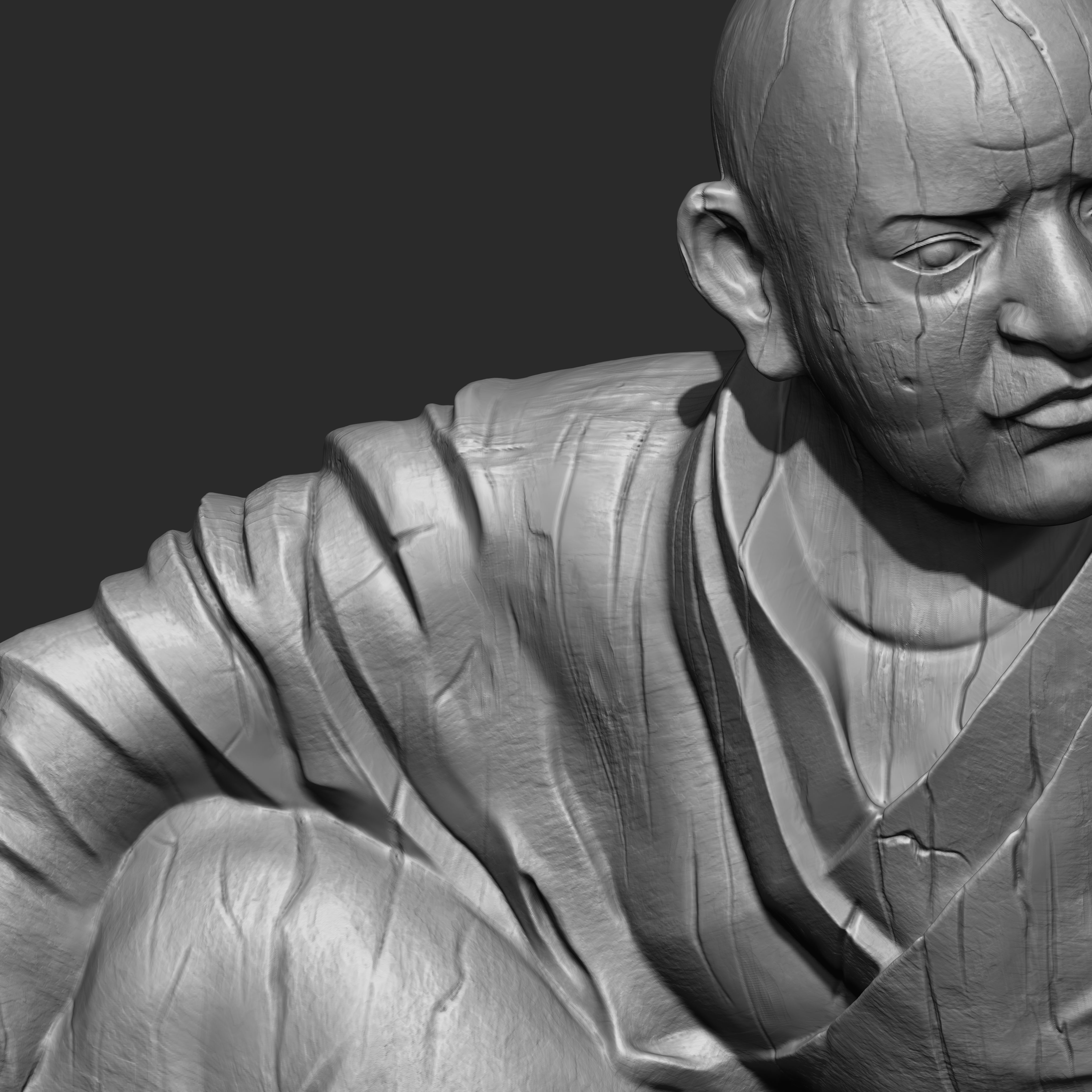 3 in One Character Sculpture Zbrush 2019 HighPoly 3D model_48