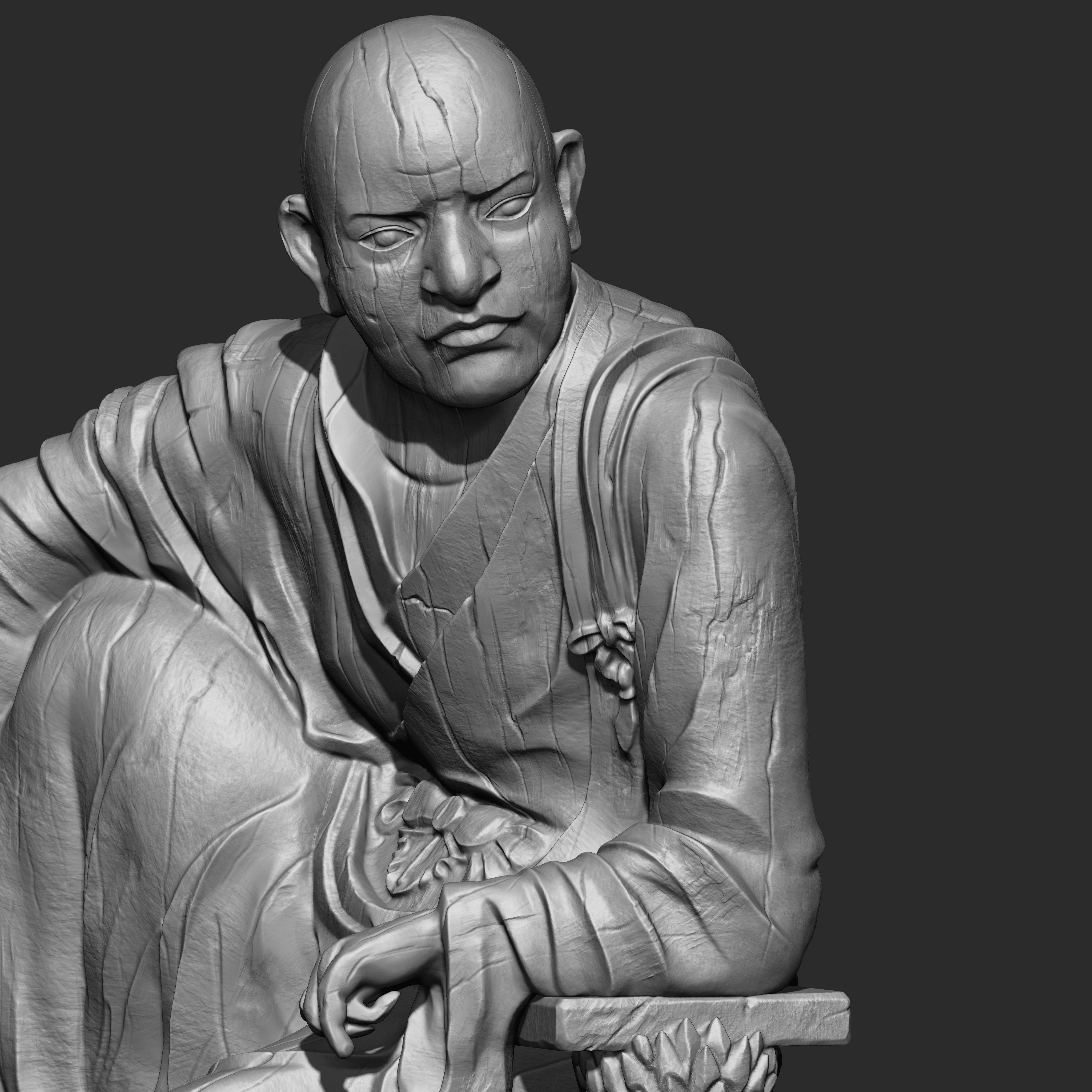 3 in One Character Sculpture Zbrush 2019 HighPoly 3D model_47