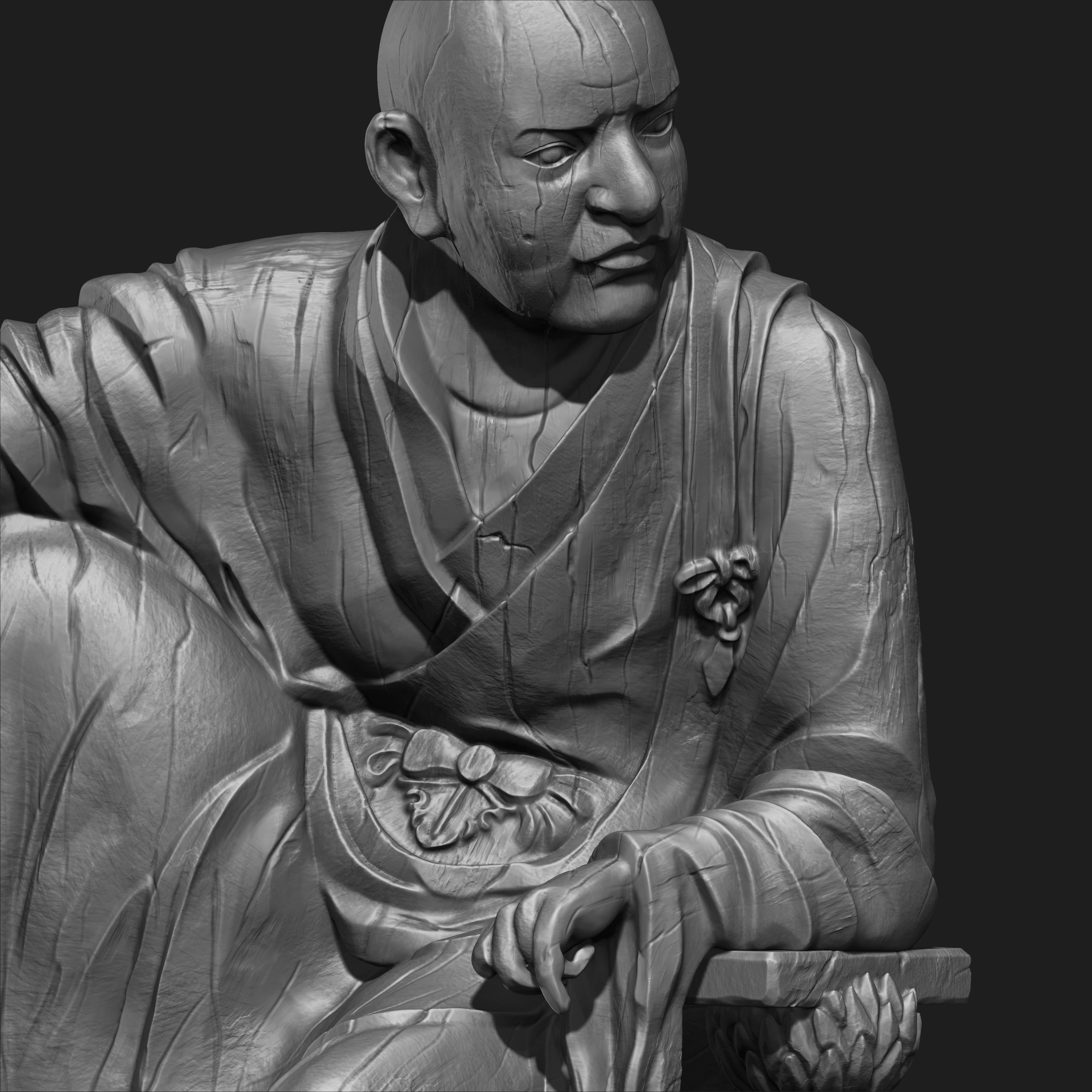 3 in One Character Sculpture Zbrush 2019 HighPoly 3D model_4