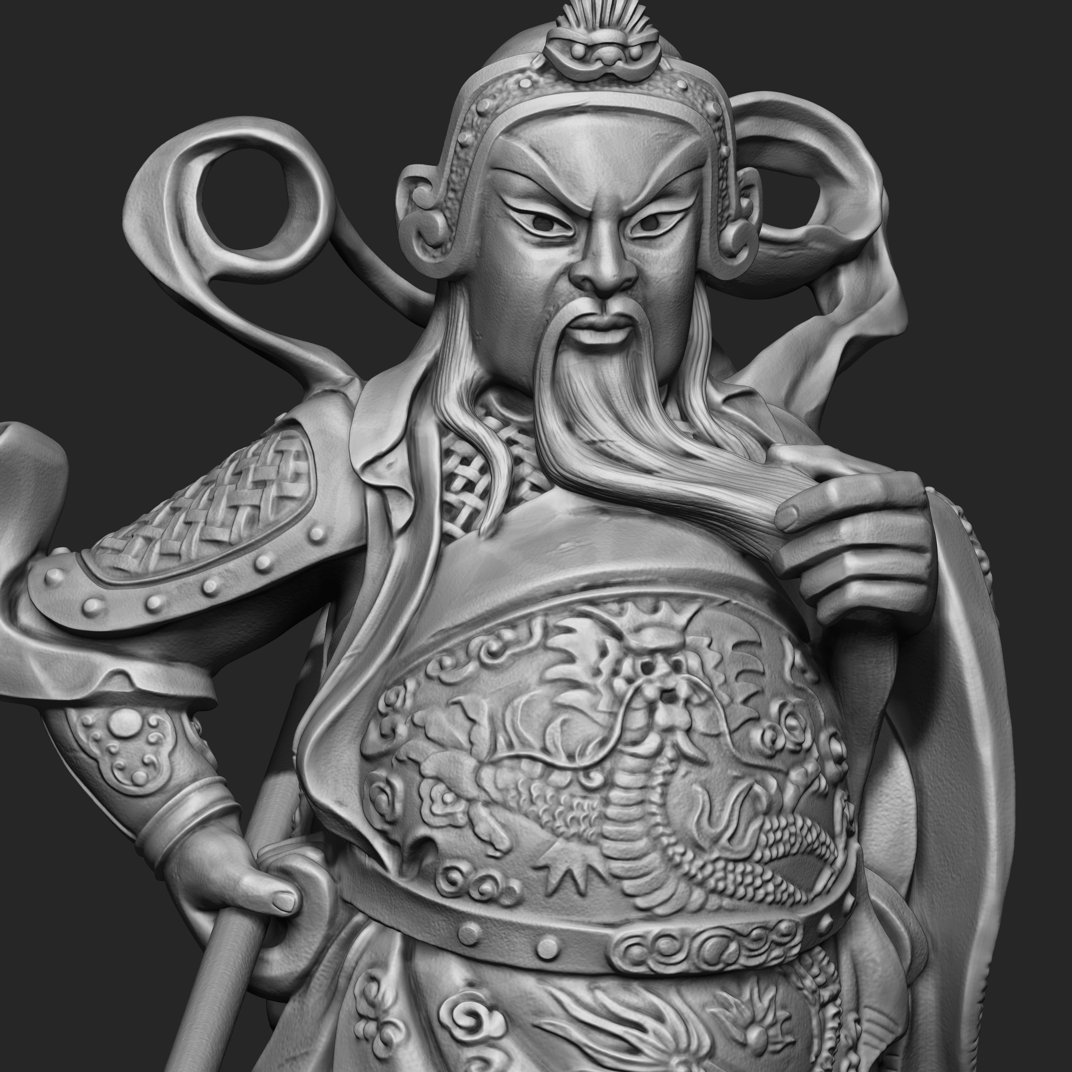 3 in One Character Sculpture Zbrush 2019 HighPoly 3D model_2