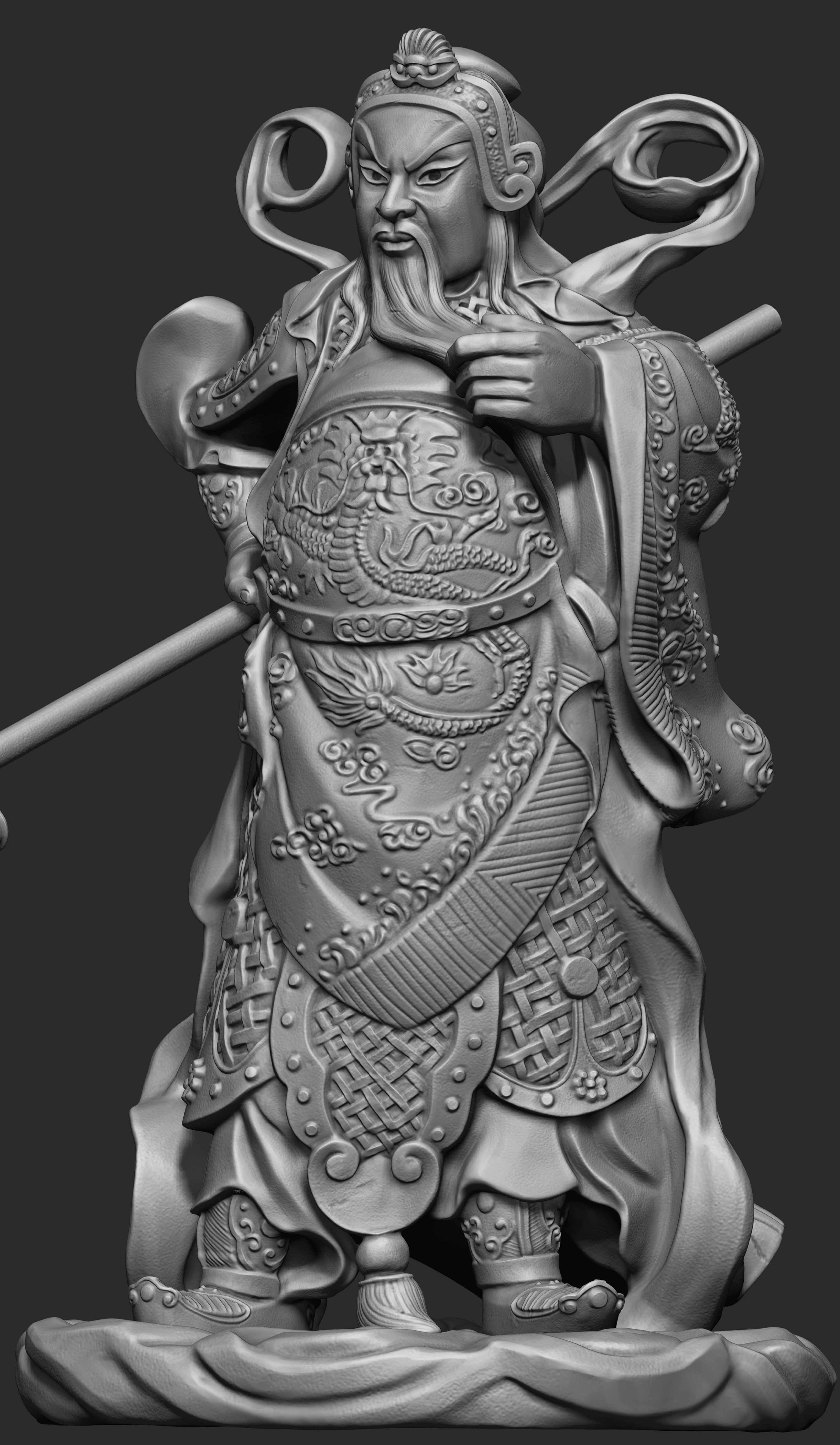 3 in One Character Sculpture Zbrush 2019 HighPoly 3D model_34
