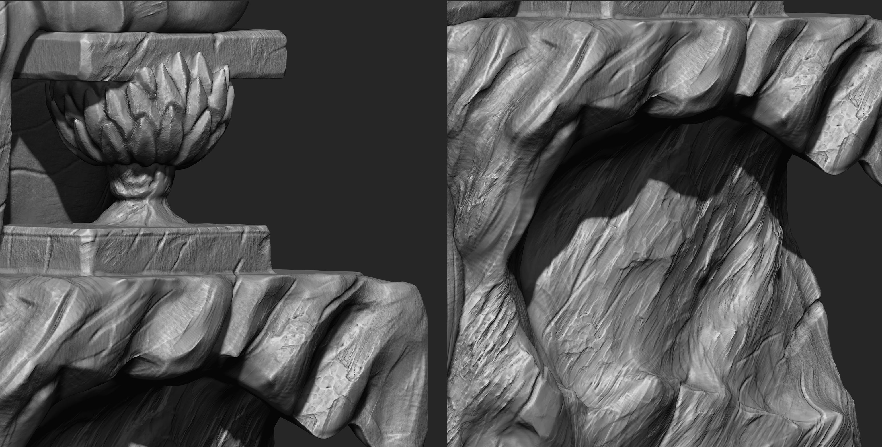 3 in One Character Sculpture Zbrush 2019 HighPoly 3D model_39