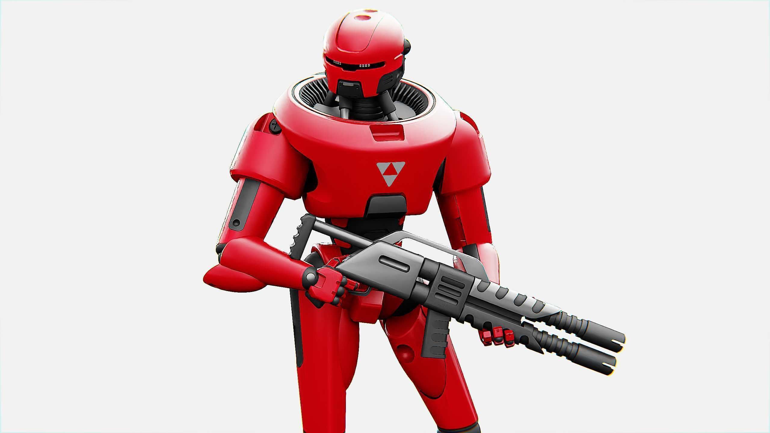 COLONY TROOPER X-3000 Rigged for Unreal Engine - Unity - MIXAMO 3D model_19