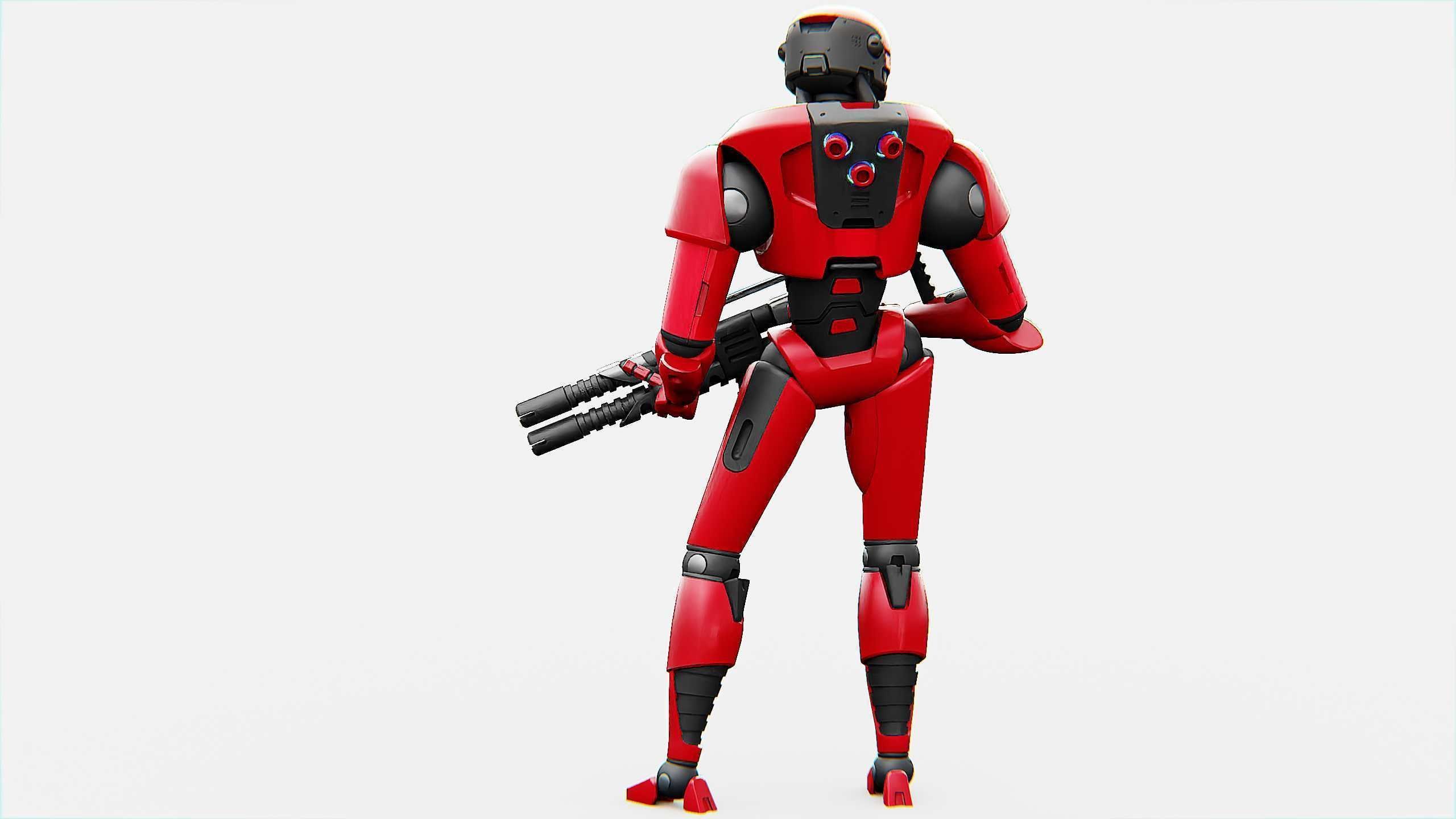 COLONY TROOPER X-3000 Rigged for Unreal Engine - Unity - MIXAMO 3D model_13
