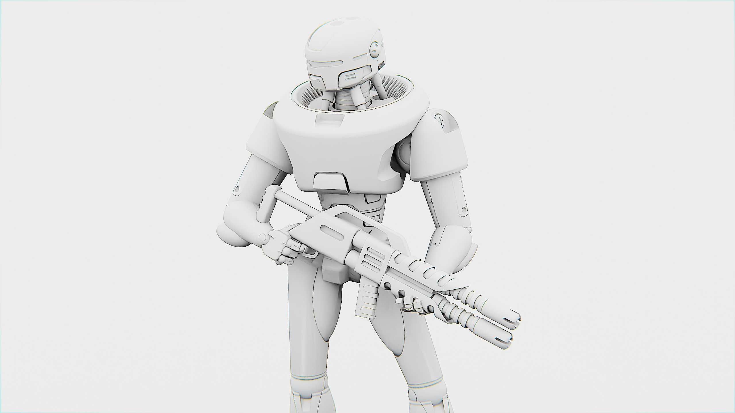 COLONY TROOPER X-3000 Rigged for Unreal Engine - Unity - MIXAMO 3D model_32