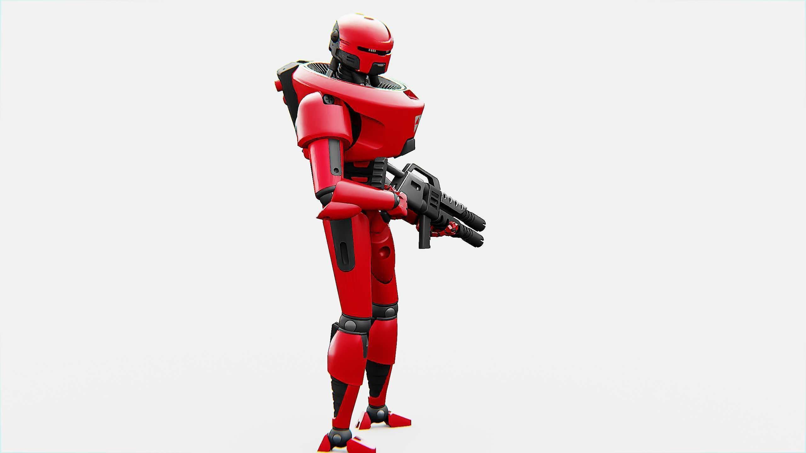 COLONY TROOPER X-3000 Rigged for Unreal Engine - Unity - MIXAMO 3D model_8