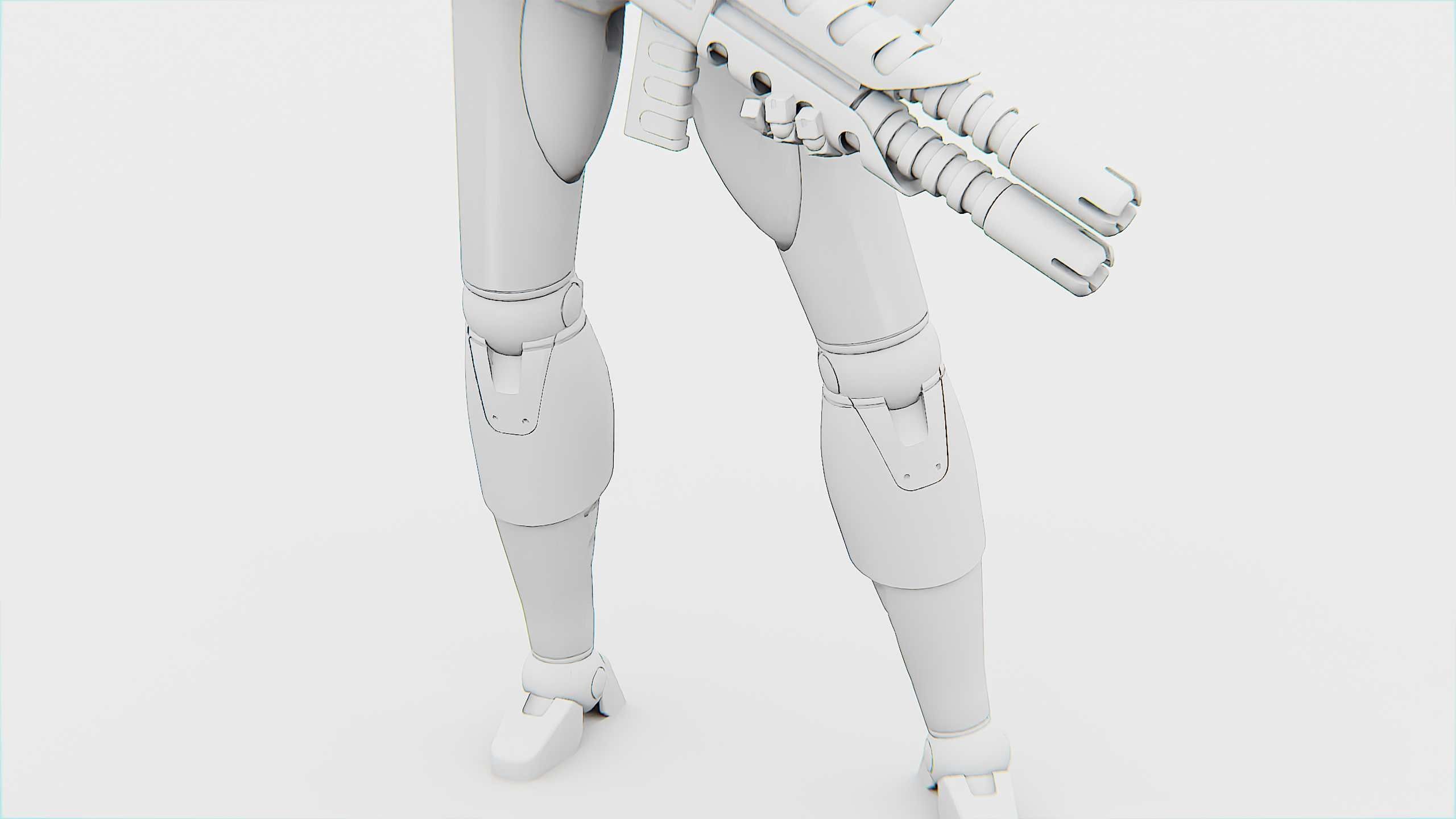COLONY TROOPER X-3000 Rigged for Unreal Engine - Unity - MIXAMO 3D model_35