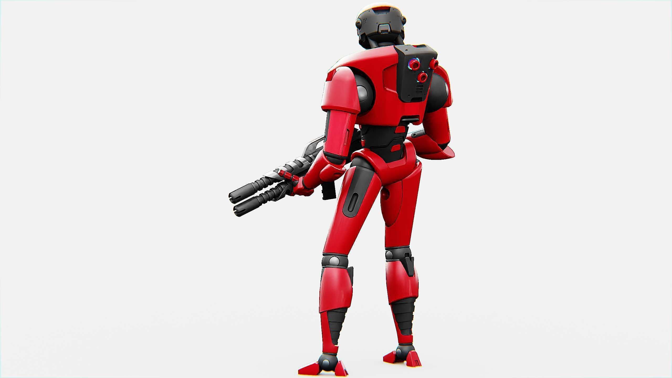 COLONY TROOPER X-3000 Rigged for Unreal Engine - Unity - MIXAMO 3D model_14