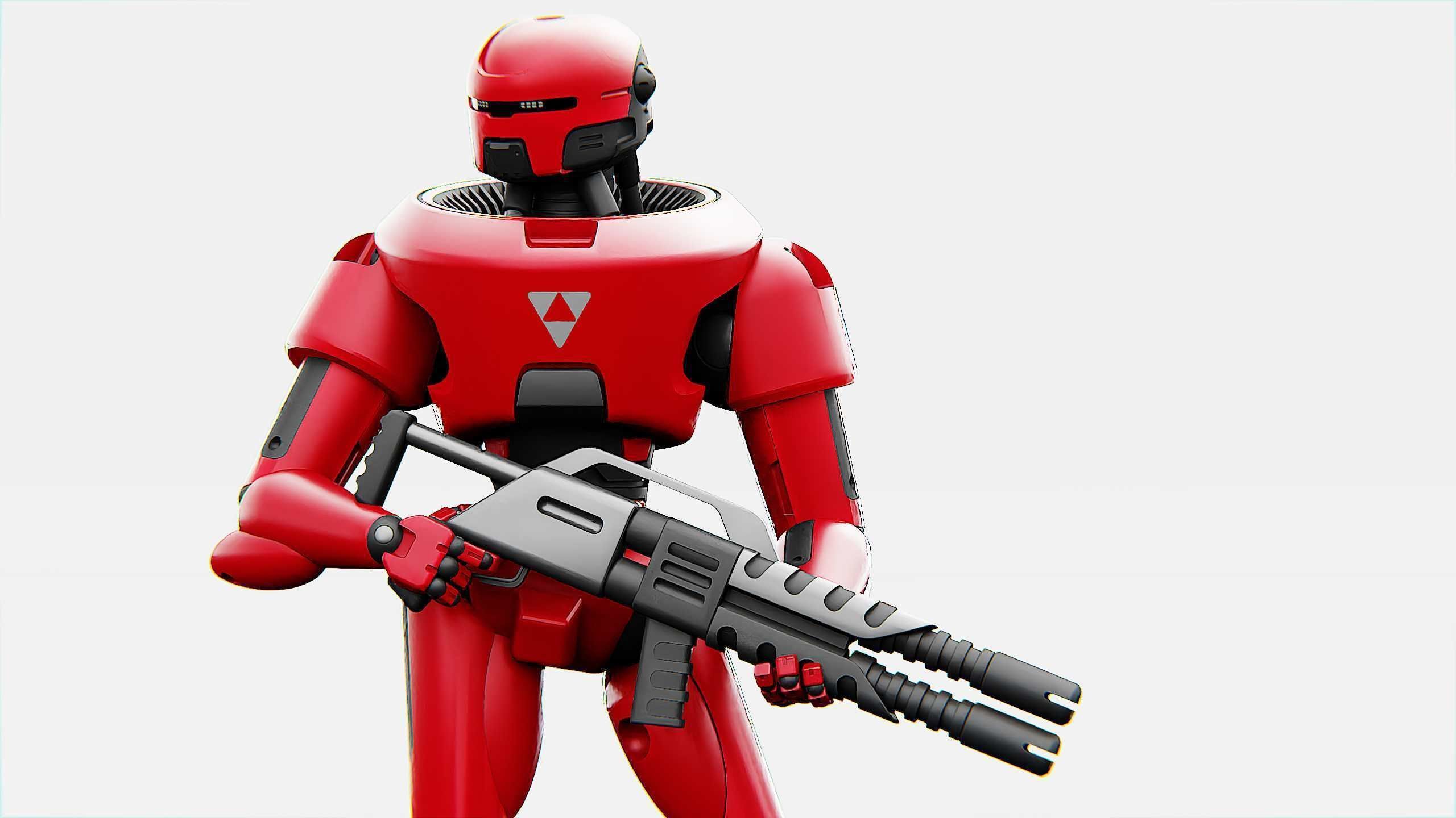 COLONY TROOPER X-3000 Rigged for Unreal Engine - Unity - MIXAMO 3D model_3