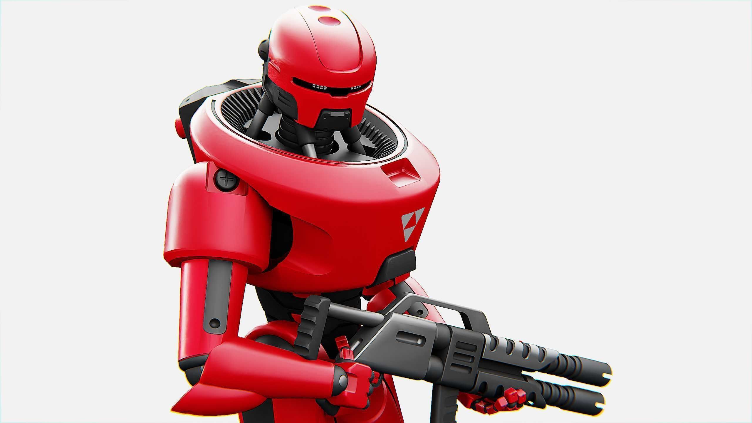 COLONY TROOPER X-3000 Rigged for Unreal Engine - Unity - MIXAMO 3D model_26