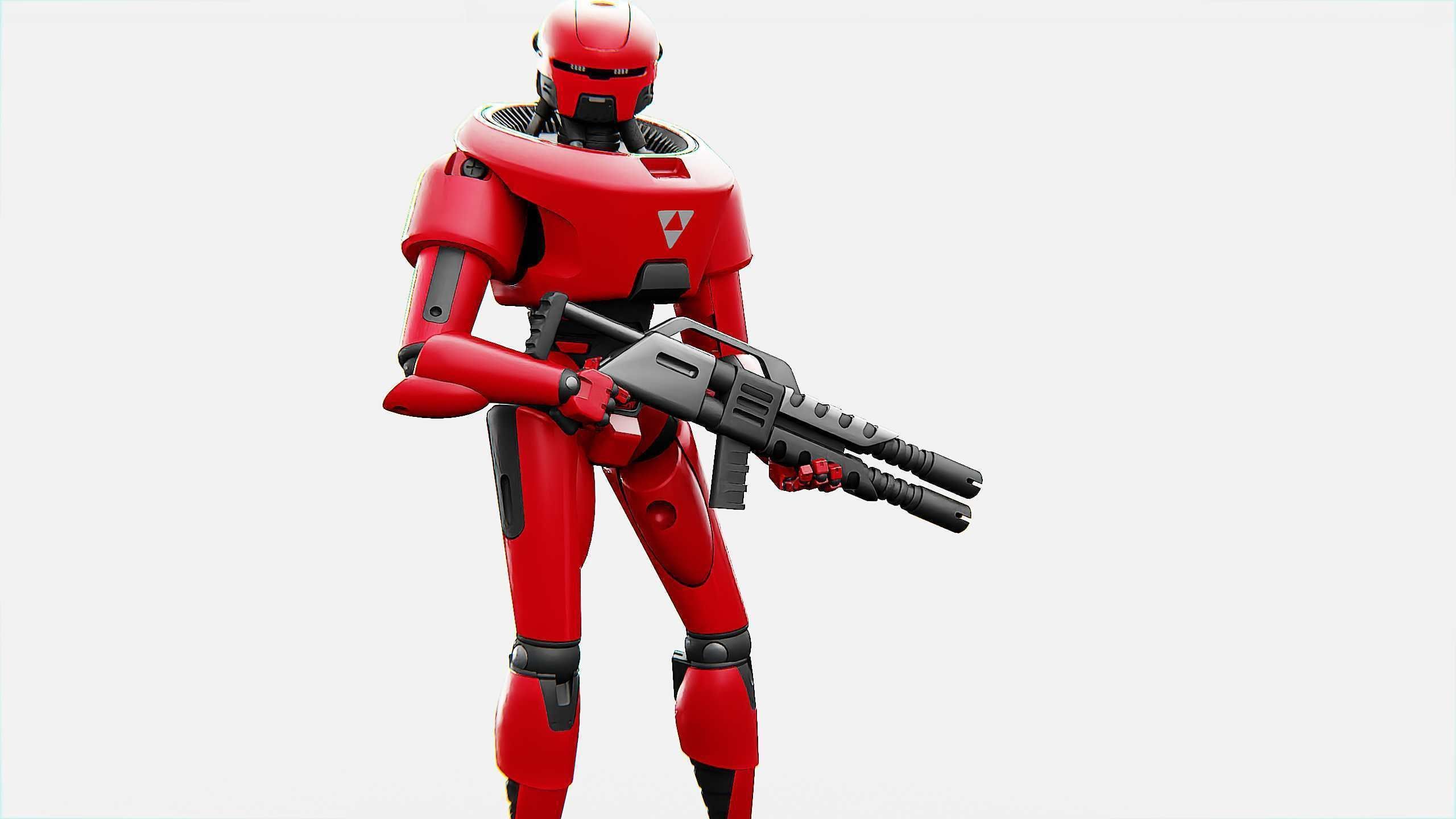 COLONY TROOPER X-3000 Rigged for Unreal Engine - Unity - MIXAMO 3D model_6