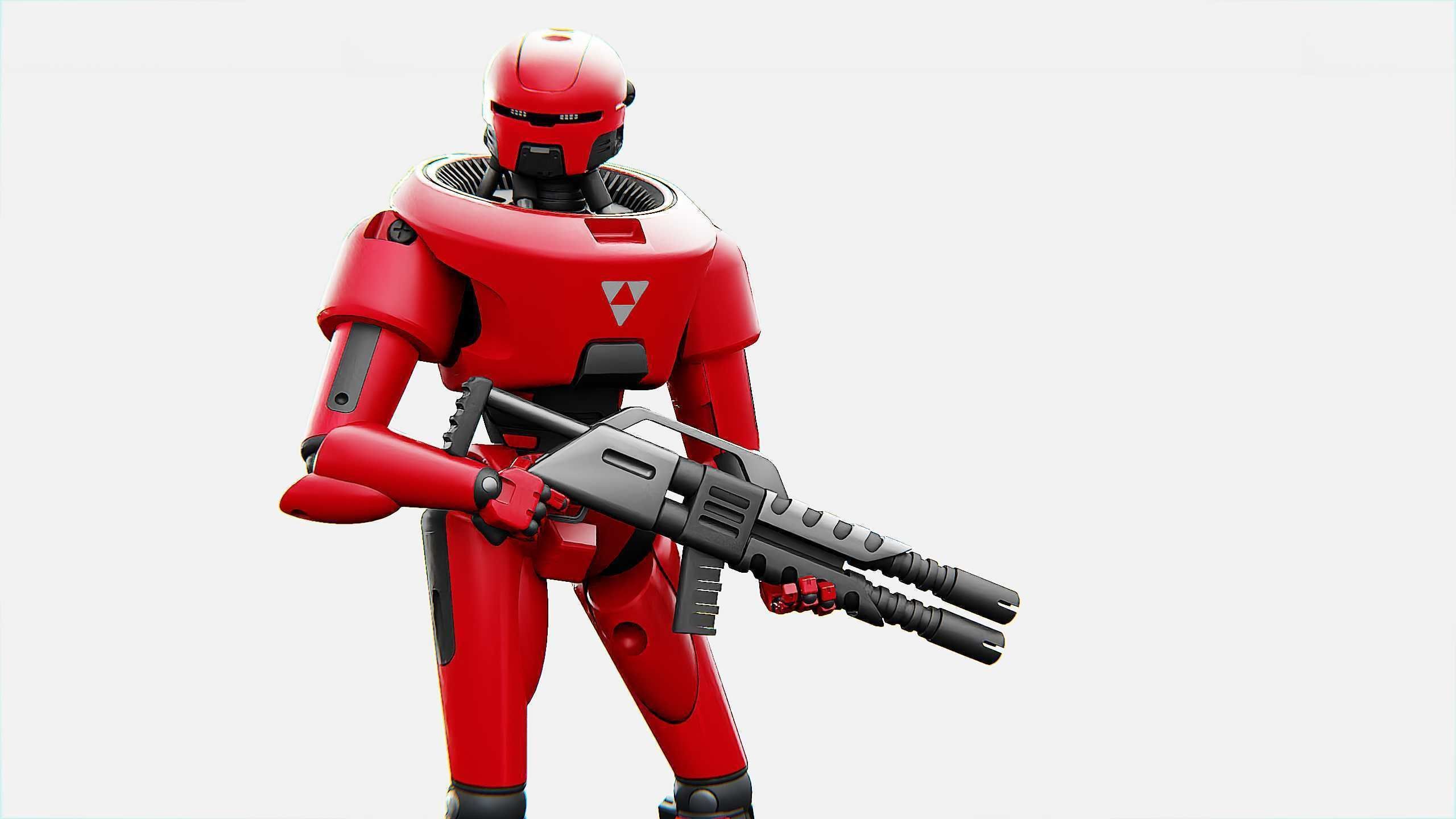 COLONY TROOPER X-3000 Rigged for Unreal Engine - Unity - MIXAMO 3D model_5