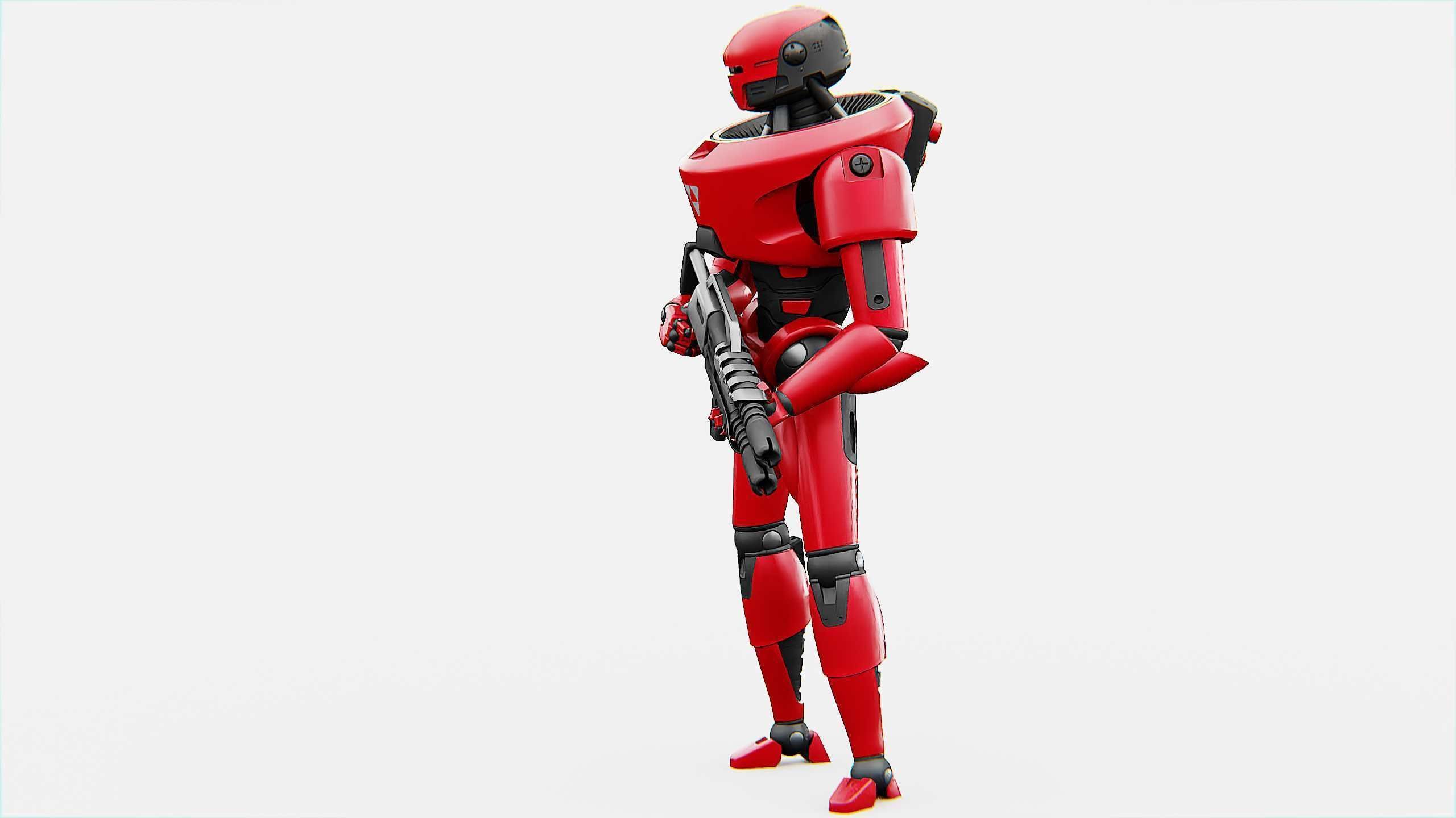 COLONY TROOPER X-3000 Rigged for Unreal Engine - Unity - MIXAMO 3D model_16