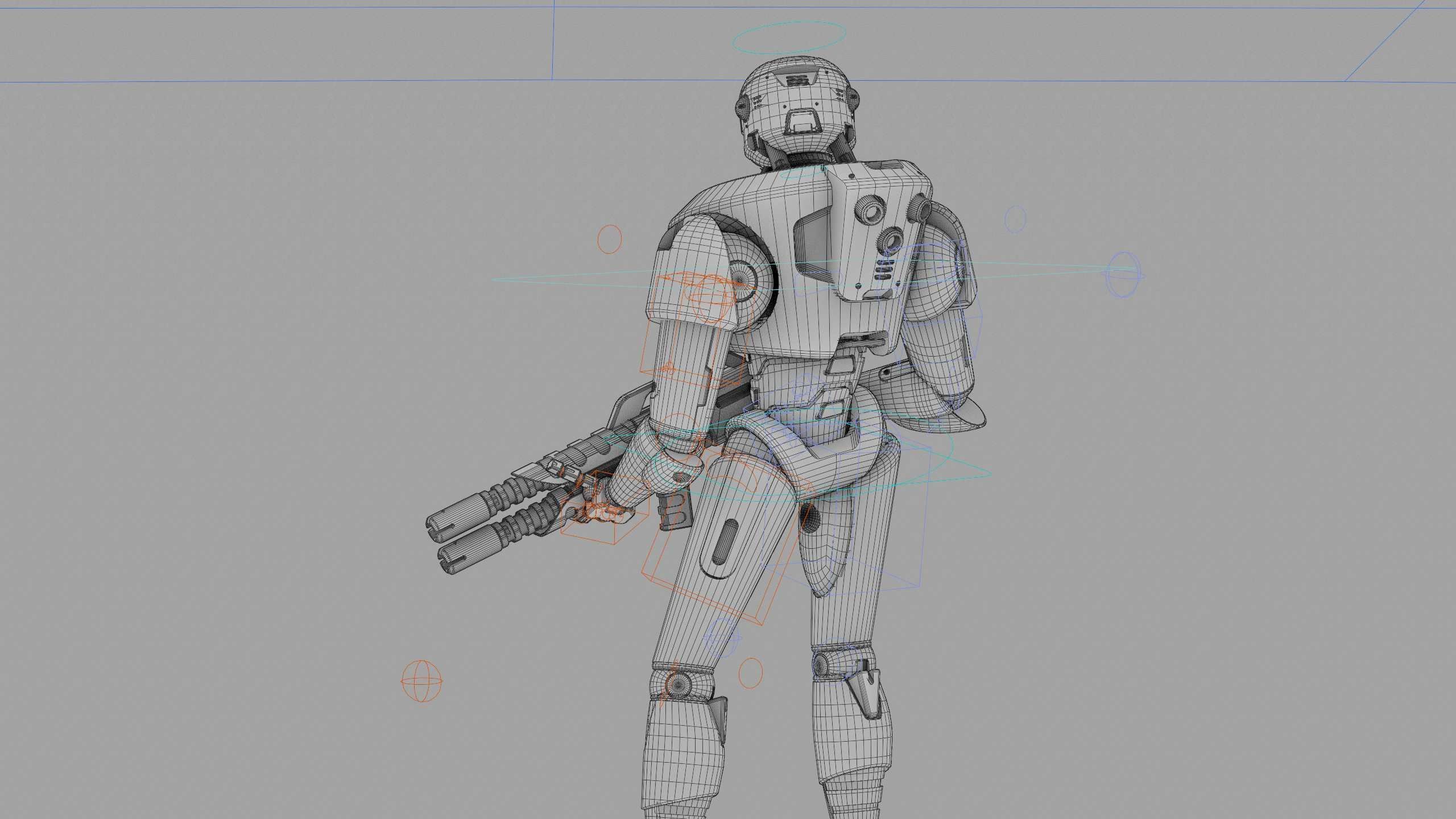 COLONY TROOPER X-3000 Rigged for Unreal Engine - Unity - MIXAMO 3D model_41