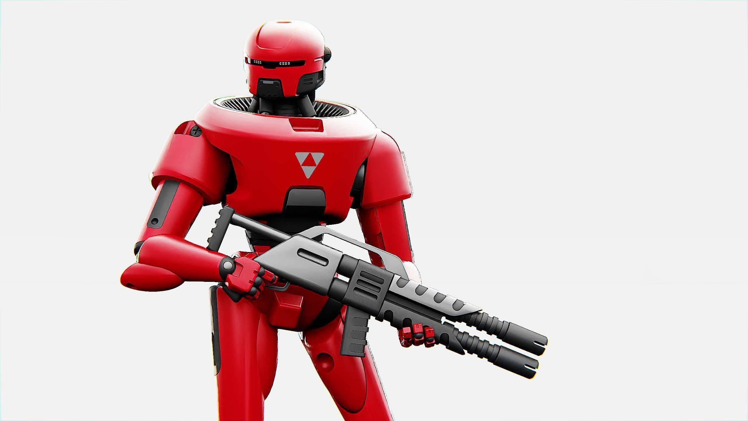 COLONY TROOPER X-3000 Rigged for Unreal Engine - Unity - MIXAMO 3D model_4