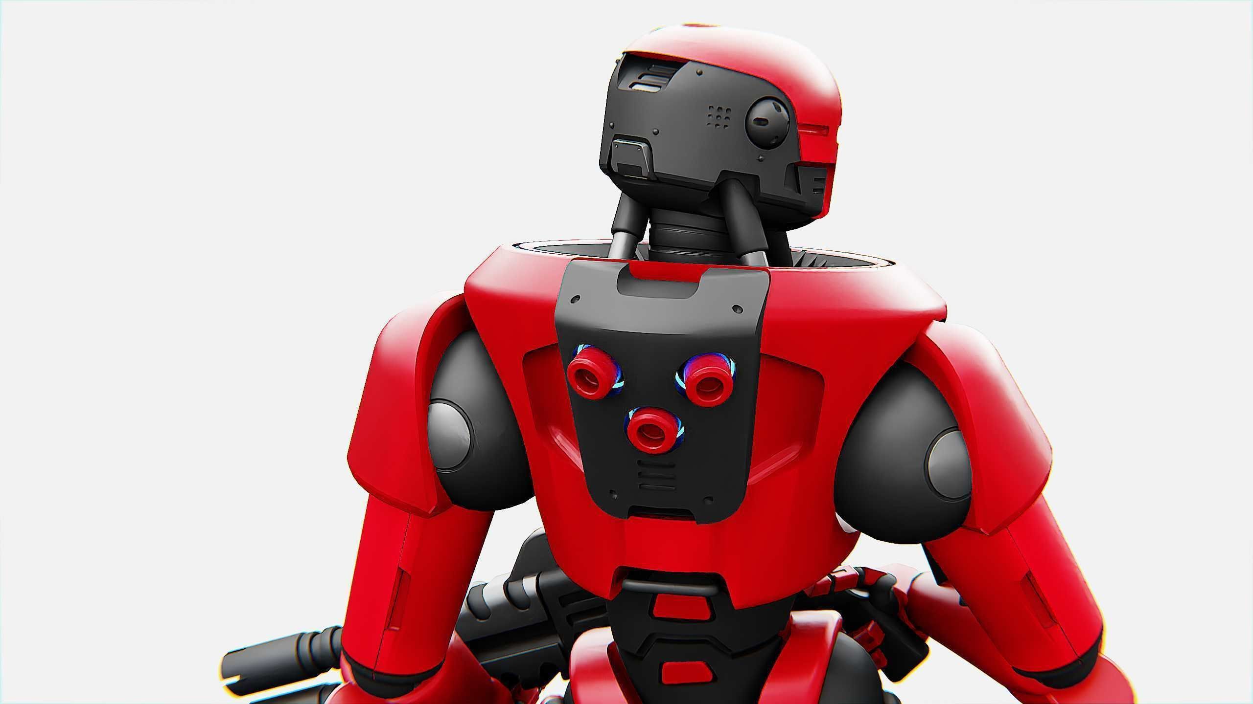 COLONY TROOPER X-3000 Rigged for Unreal Engine - Unity - MIXAMO 3D model_23