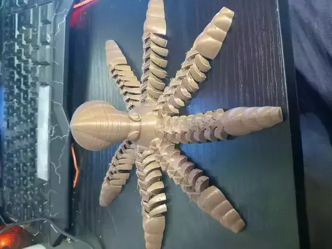 flexi squid 3D print model