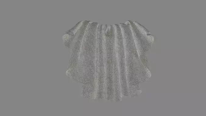 Dress collars scarves and necklaces decorated 3d models