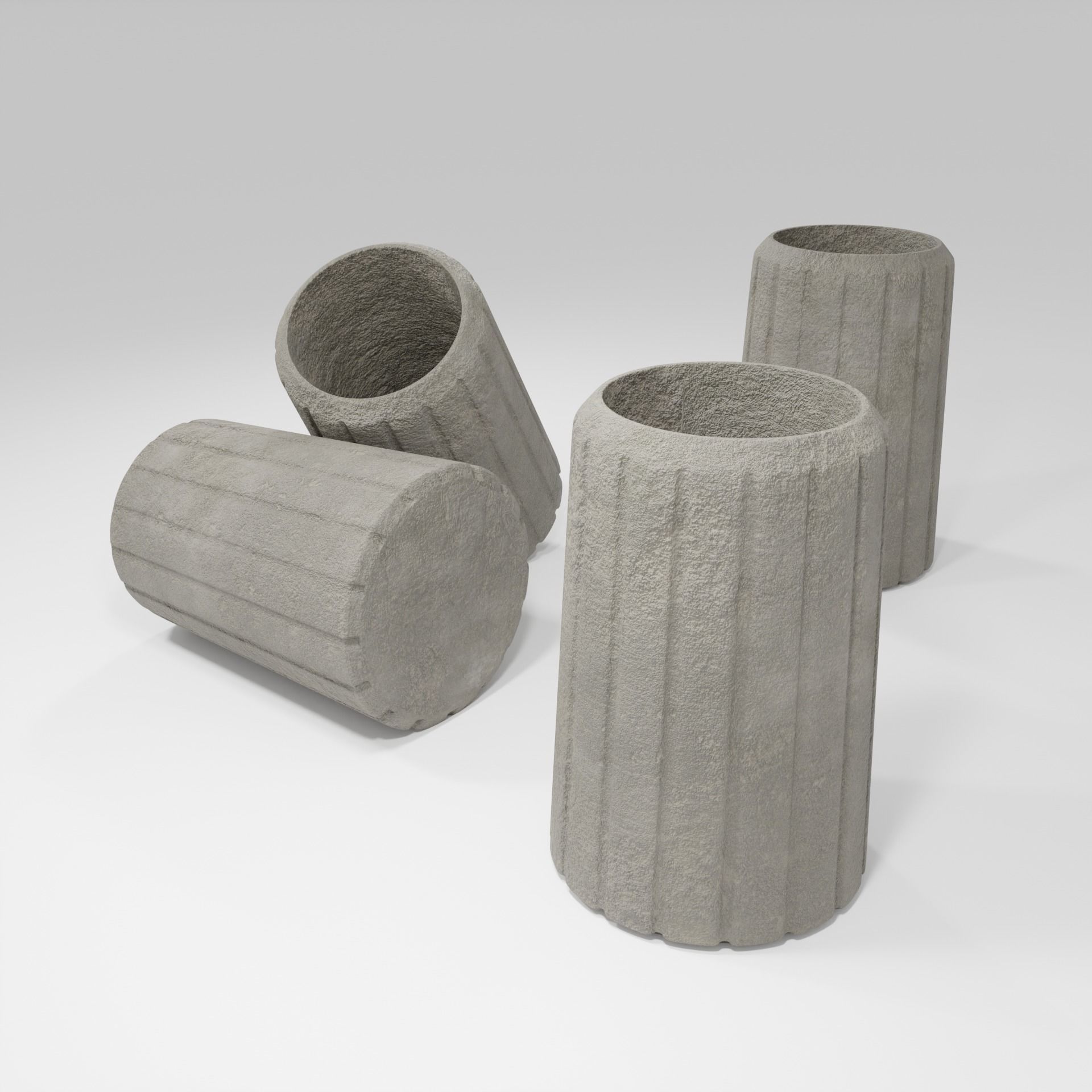 Dump  Street Bin  Free 3D model_4