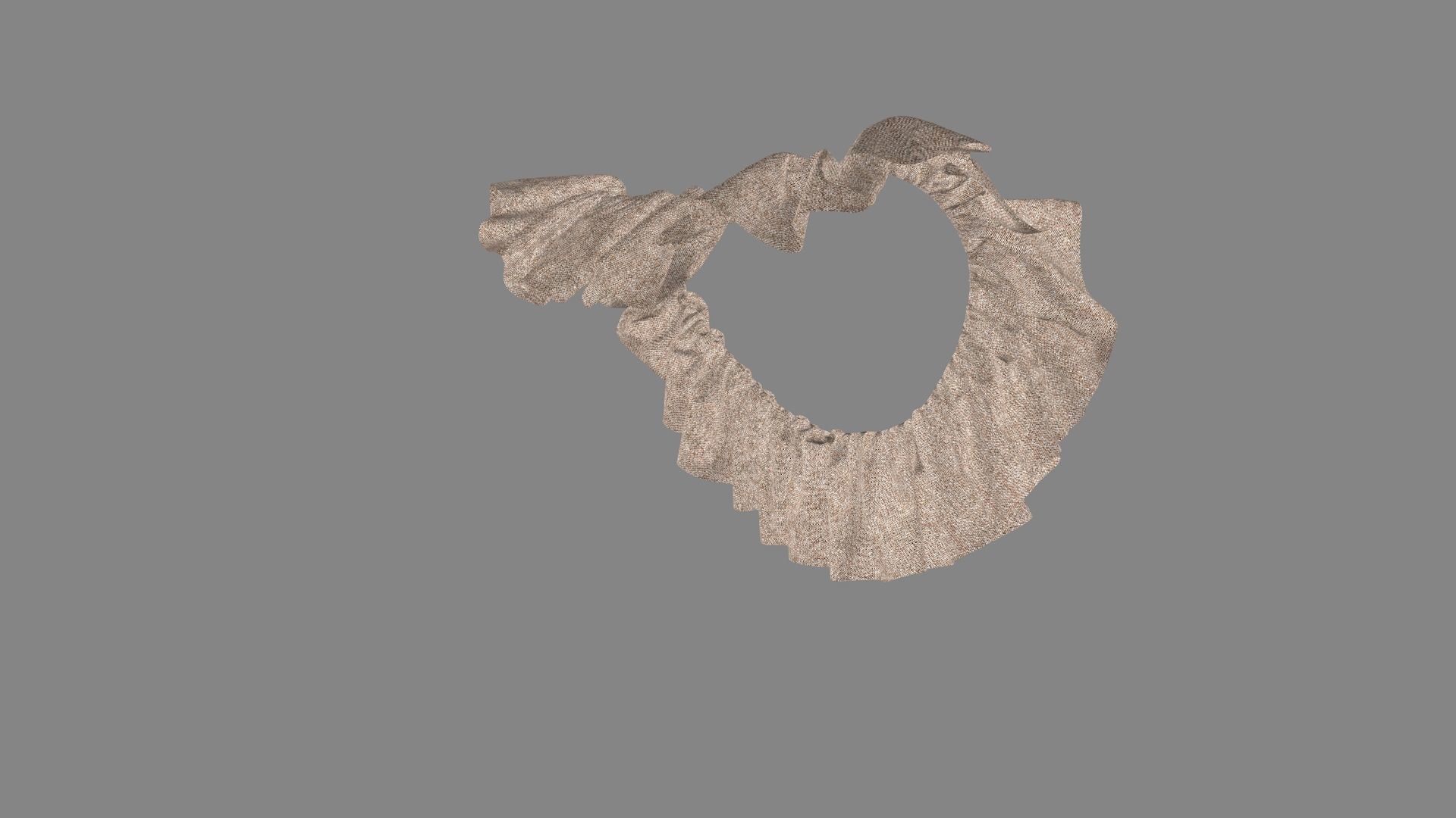 Dress collars scarves and necklaces decorated 3d models 3D model_4