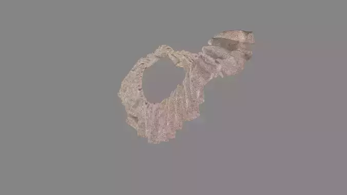Dress collars scarves and necklaces decorated 3d models