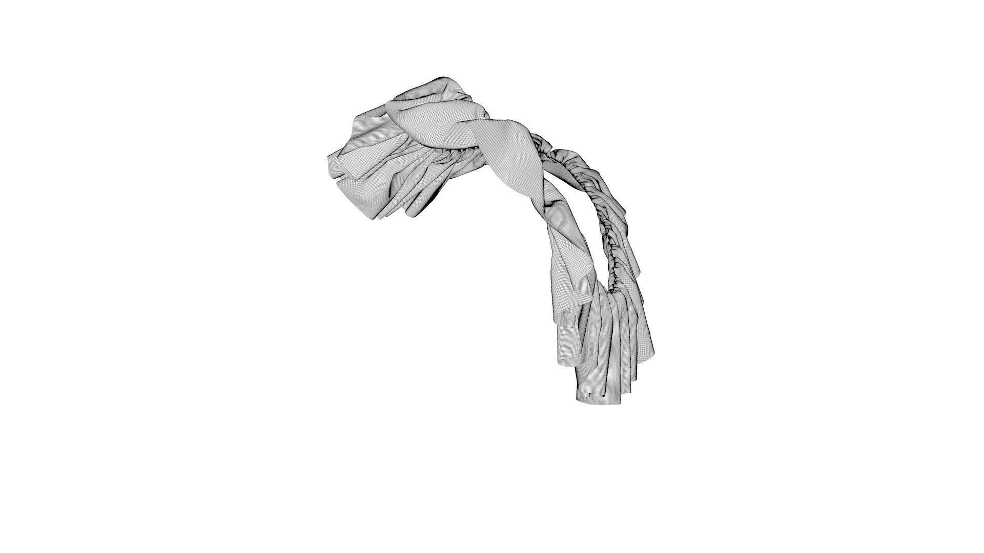 Dress collars scarves and necklaces decorated 3d models 3D model_1