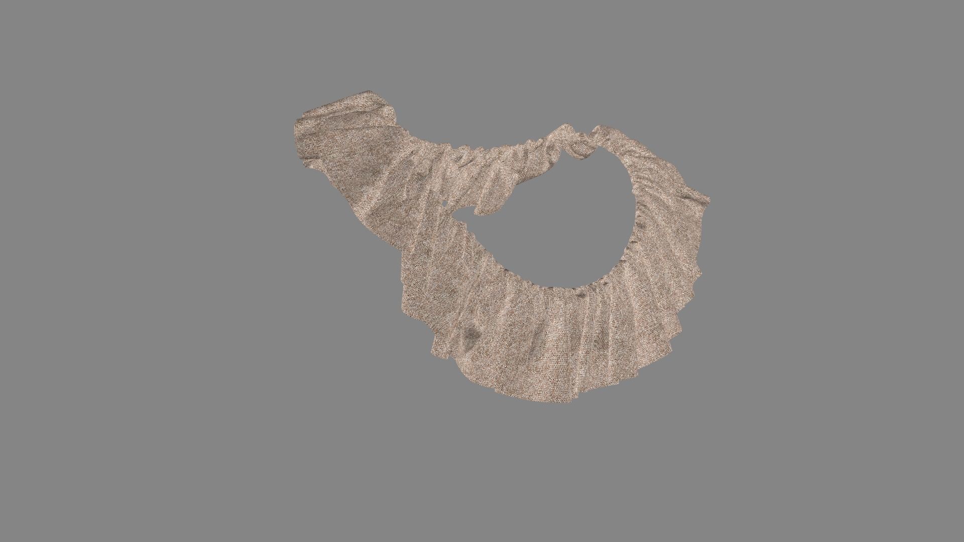 Dress collars scarves and necklaces decorated 3d models 3D model_6