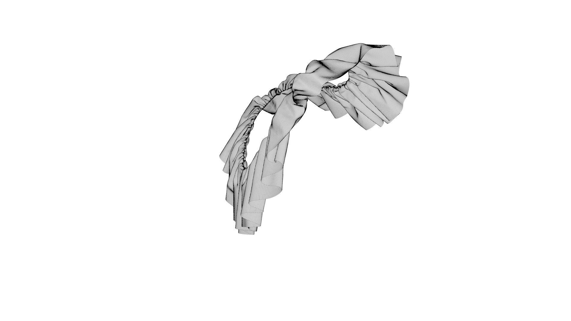 Dress collars scarves and necklaces decorated 3d models 3D model_8