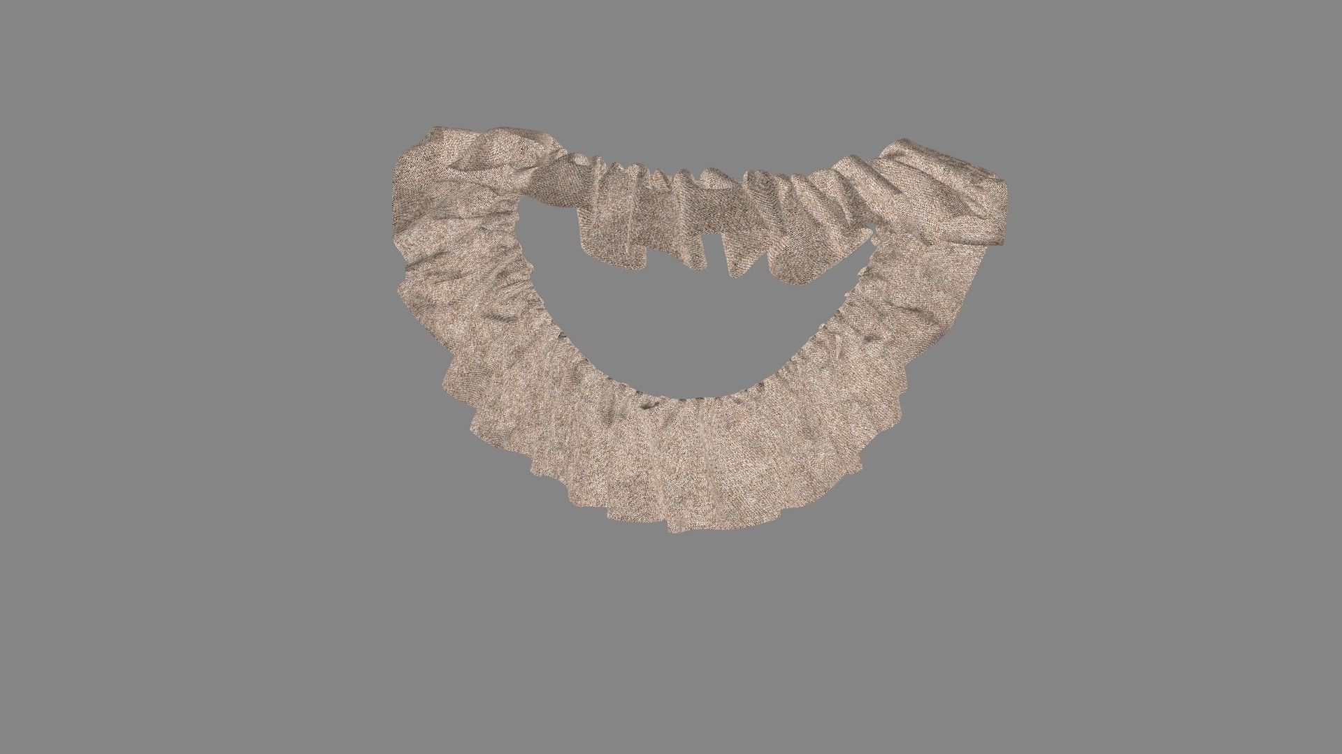 Dress collars scarves and necklaces decorated 3d models 3D model_3