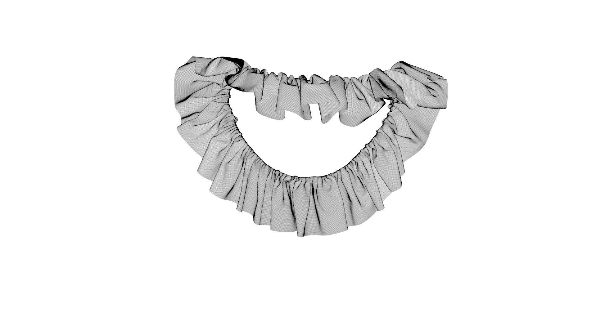 Dress collars scarves and necklaces decorated 3d models 3D model_9
