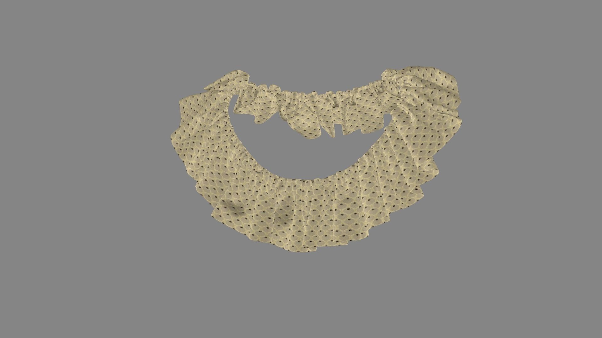 Dress collars scarves and necklaces decorated 3d models 3D model_5