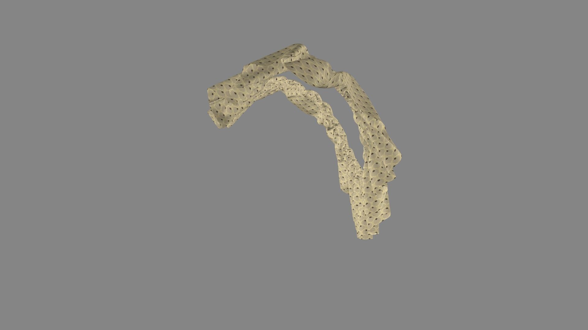 Dress collars scarves and necklaces decorated 3d models 3D model_3