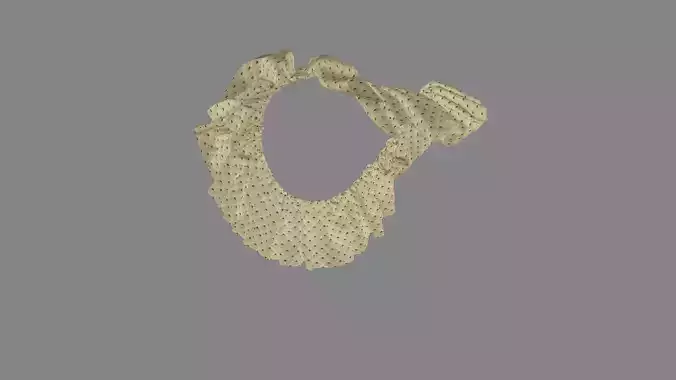 Dress collars scarves and necklaces decorated 3d models
