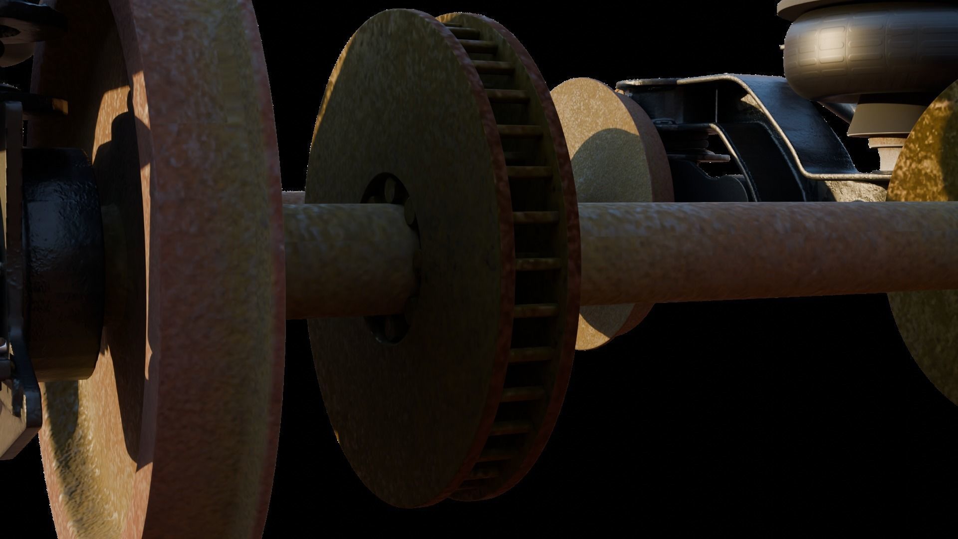 Train Bogie 3D model_6