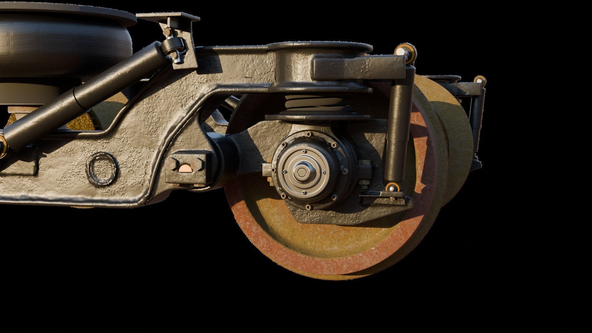 Train Bogie 3D model_1
