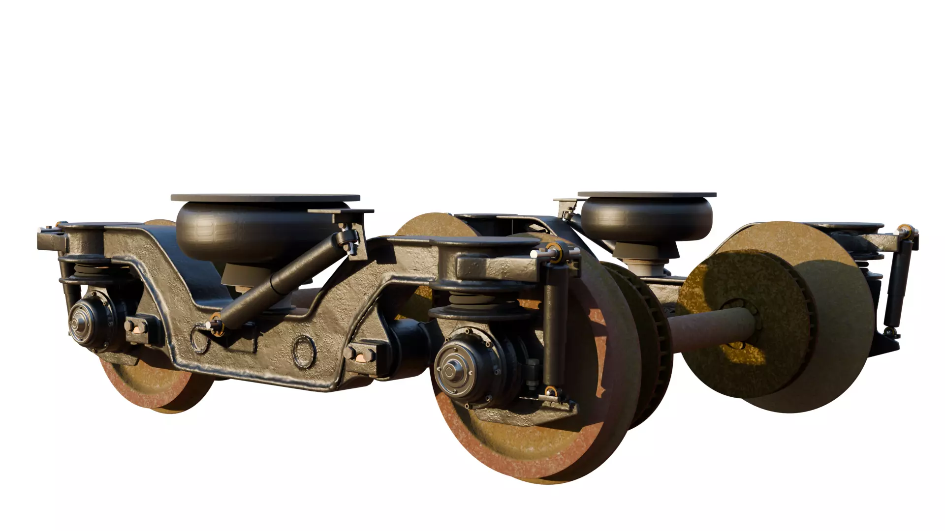 Train Bogie 3D model_0