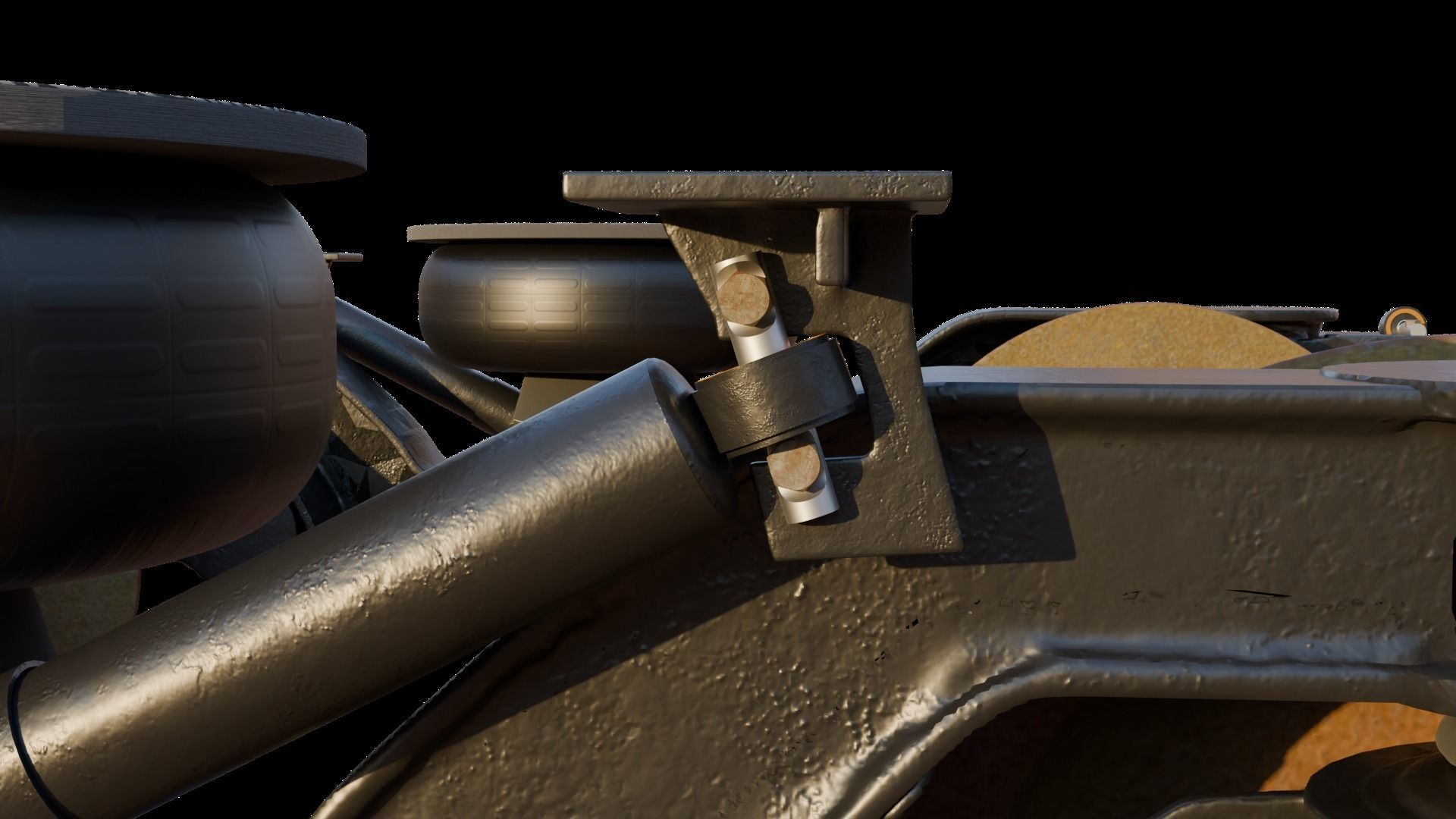 Train Bogie 3D model_3
