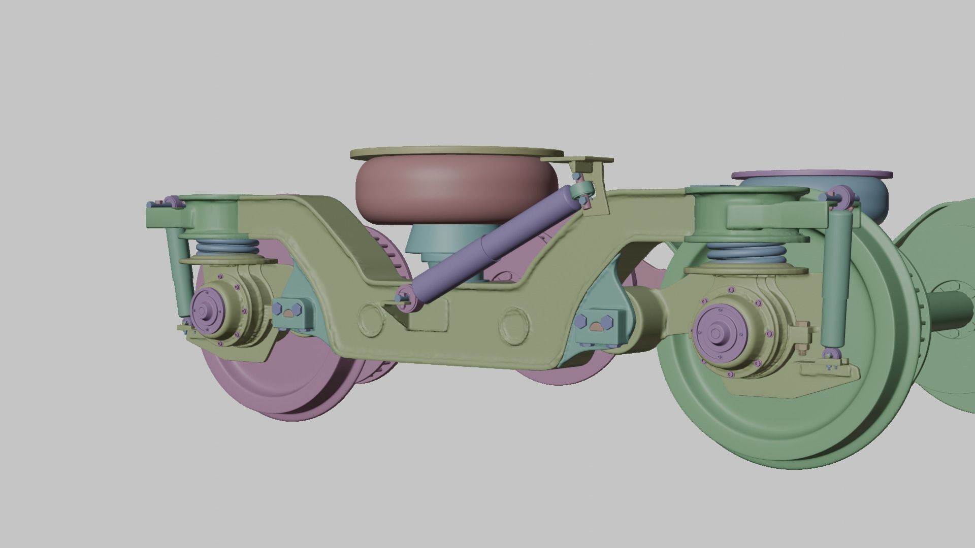 Train Bogie 3D model_11